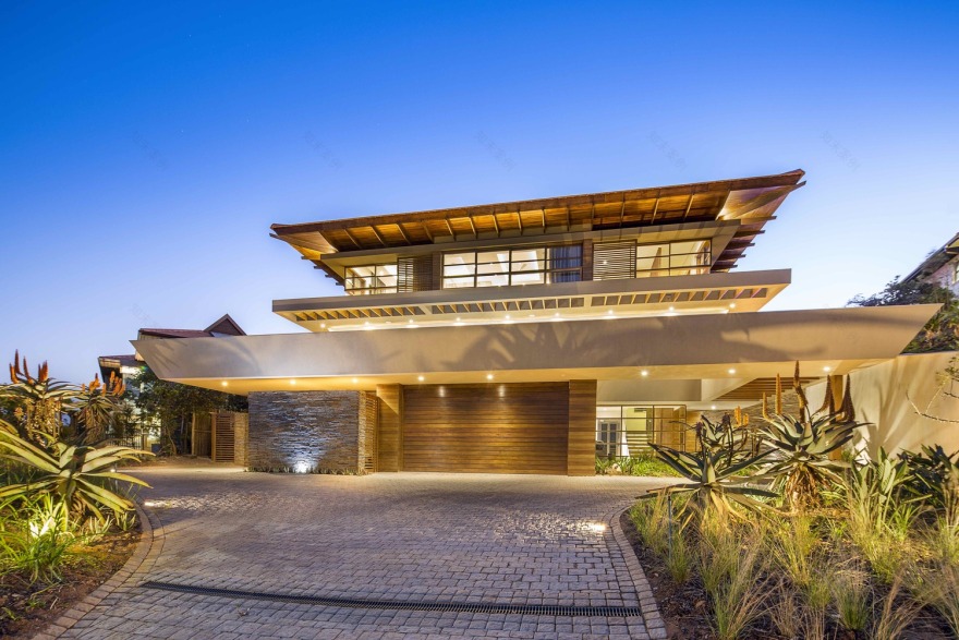 南非热带现代风别墅,风水设计融入建筑-54