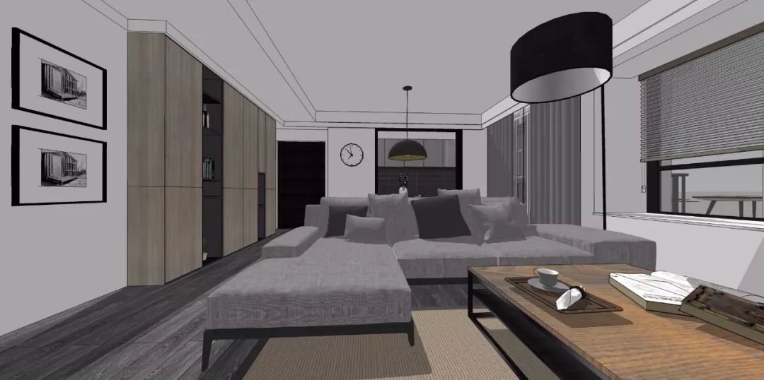 巧妙改动风水缺陷,打造 130 平现代套四双卫家居-1