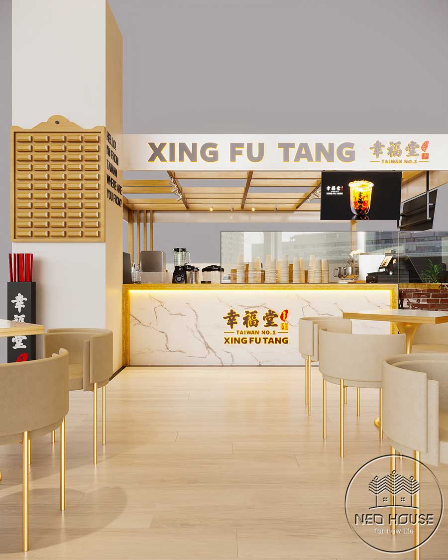 “兴福堂”现代茶楼设计丨越南胡志明市-6