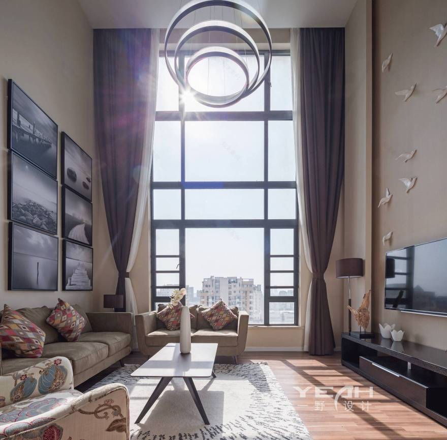 简约大气,美式风情——一野设计打造东湖大郡 180㎡复式美居-4