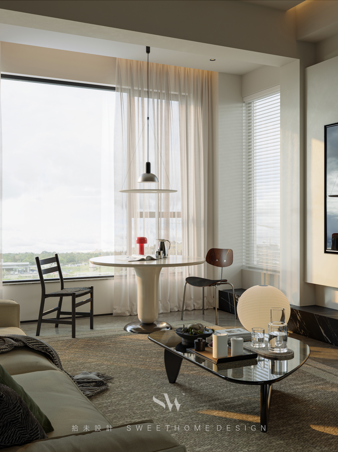 SW DESIGN  |  150㎡双人居所，邂逅现代中古的时光叠影-0