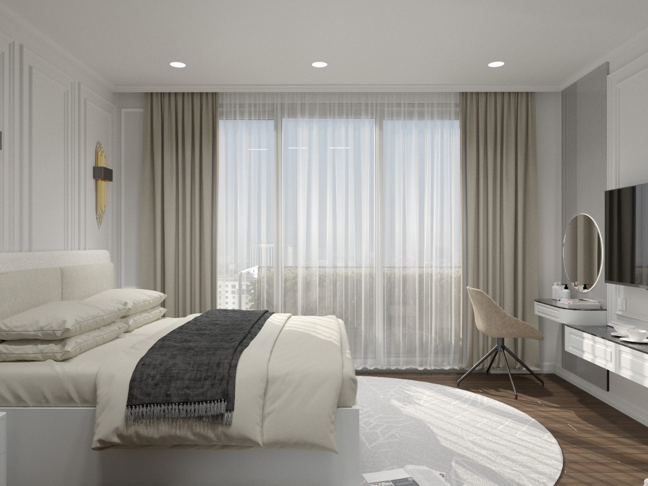 新古典卧室设计-1