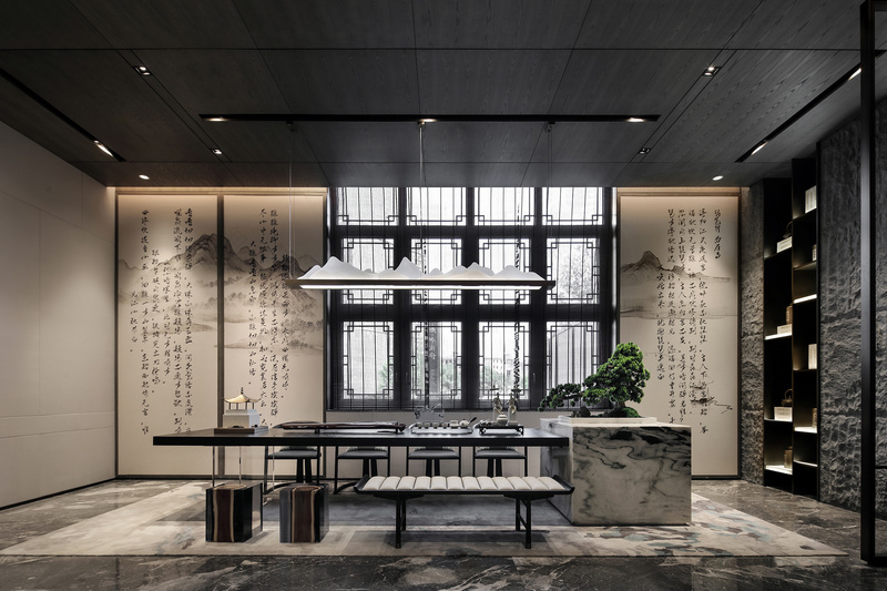 《千里江山图》的现代演绎——中铁·岭南府营销中心-18