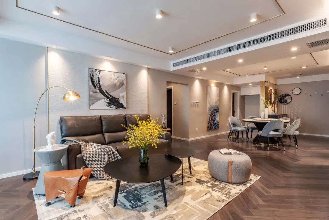 陈洁新作 | 度灰格调空间，金属皮革跨界碰撞-15