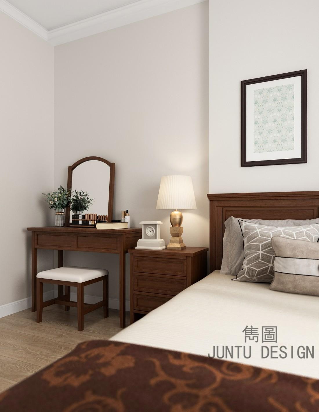 广州盈翠华庭唐宅美式家居改造-27