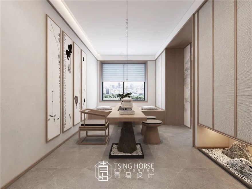 融创揽月府 · 曲森团队打造 316㎡新中式雅致空间-85