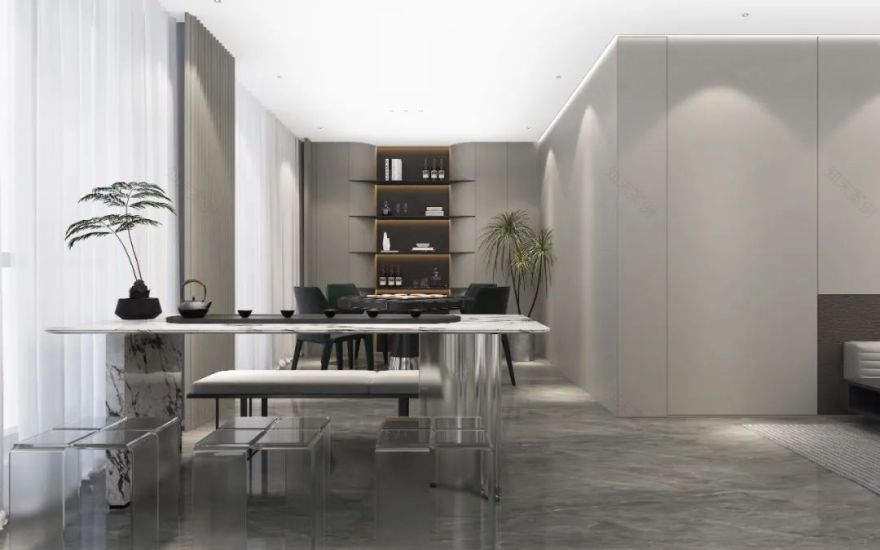 洛阳紫悦府意式轻奢大平层设计丨中国洛阳丨晟宁装饰工程有限公司-9