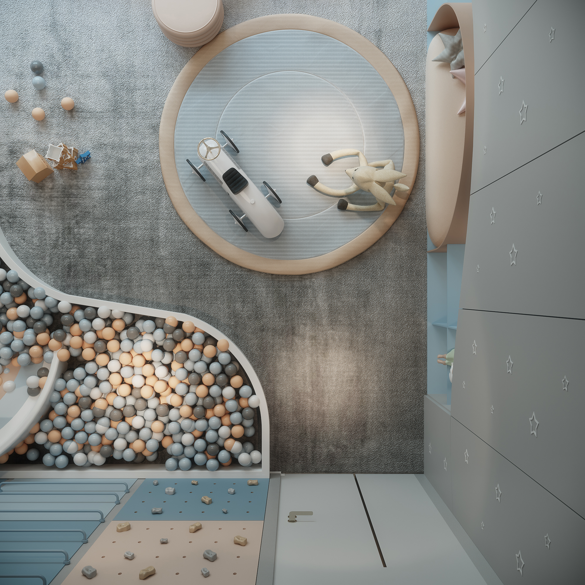 儿童游戏室设计丨沙特阿拉伯丨Mariam Samir-17