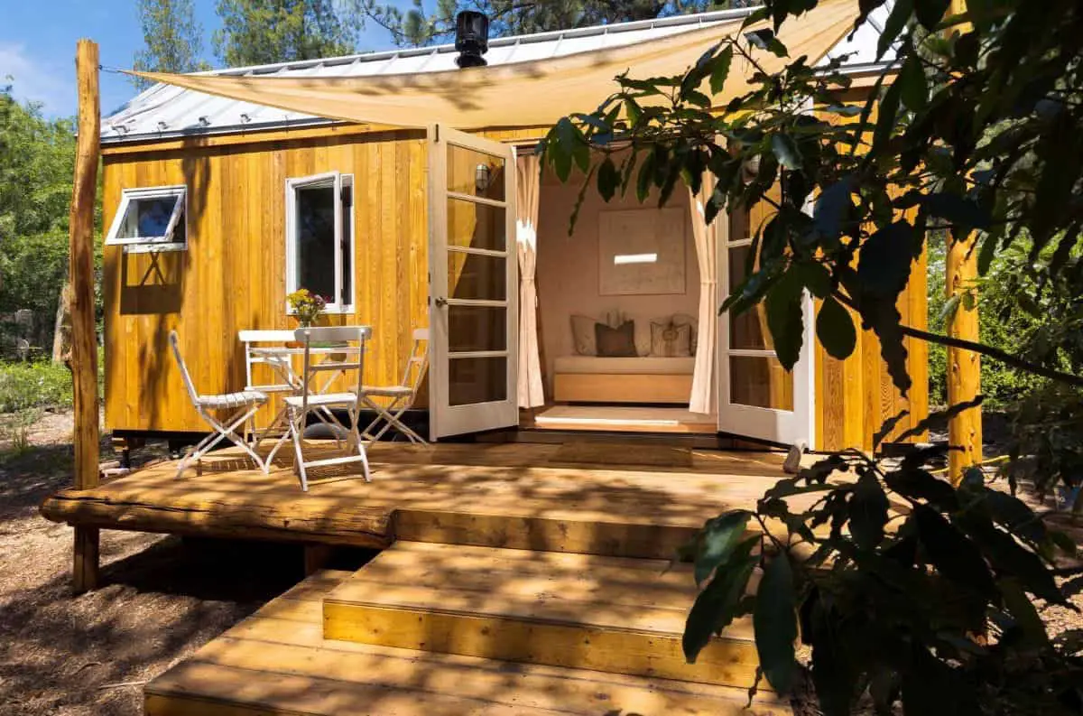 加州 Ojai 迷你木屋,13m²的自给自足舒适空间-1