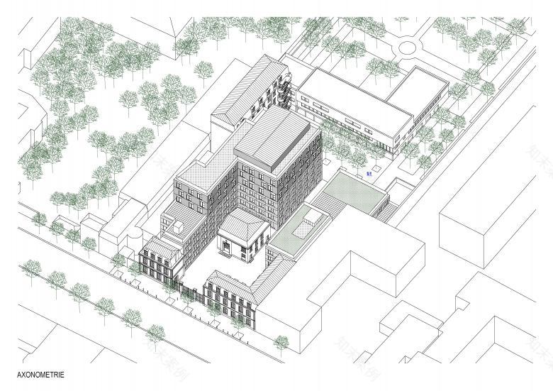 Atelier Zündel Cristea丨Health equipment, housing 100 rooms, teaching and offices丨法國-32