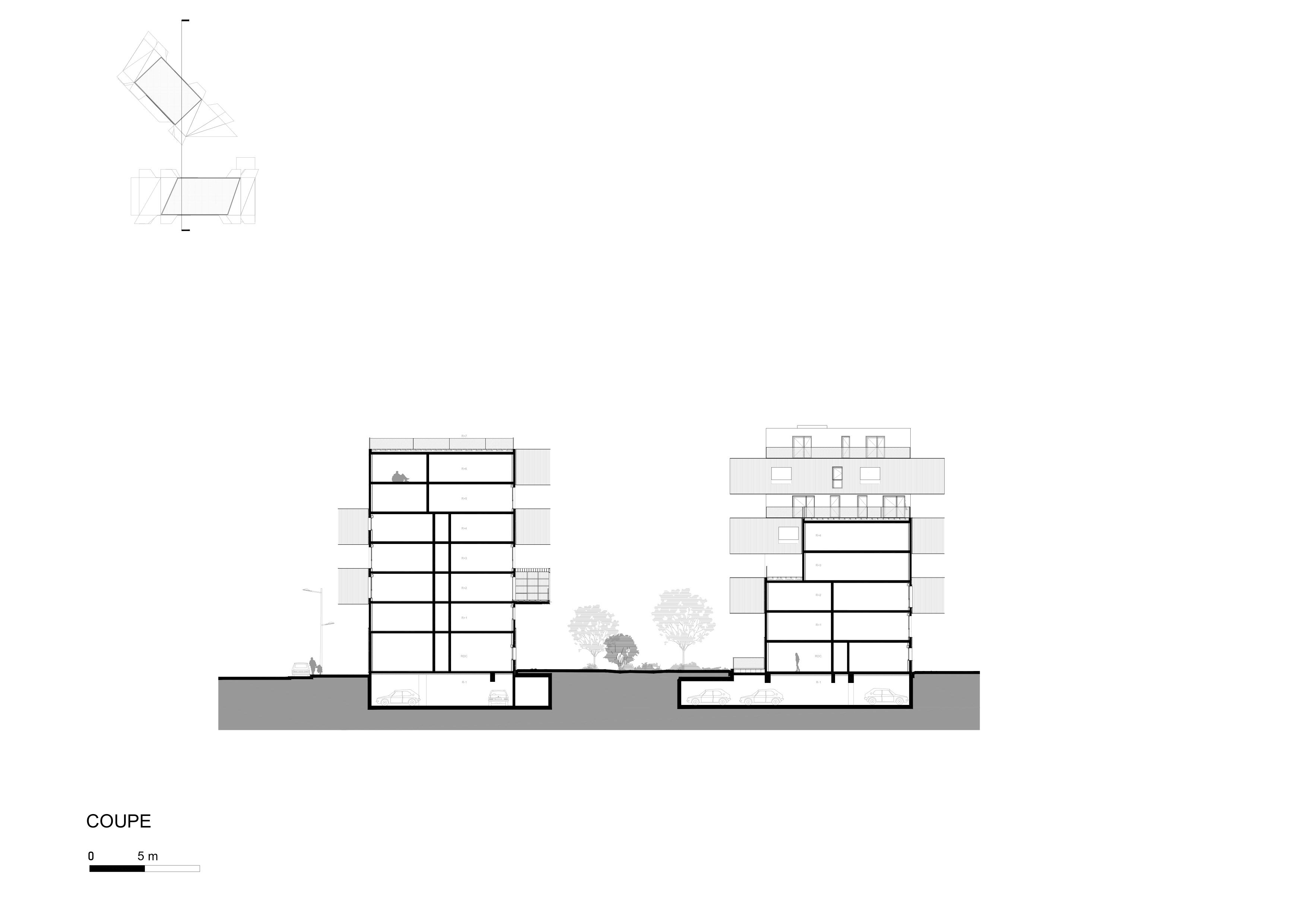 LEquatoriaLogements 公寓建筑——黄金立面与树共生的立体社区-33