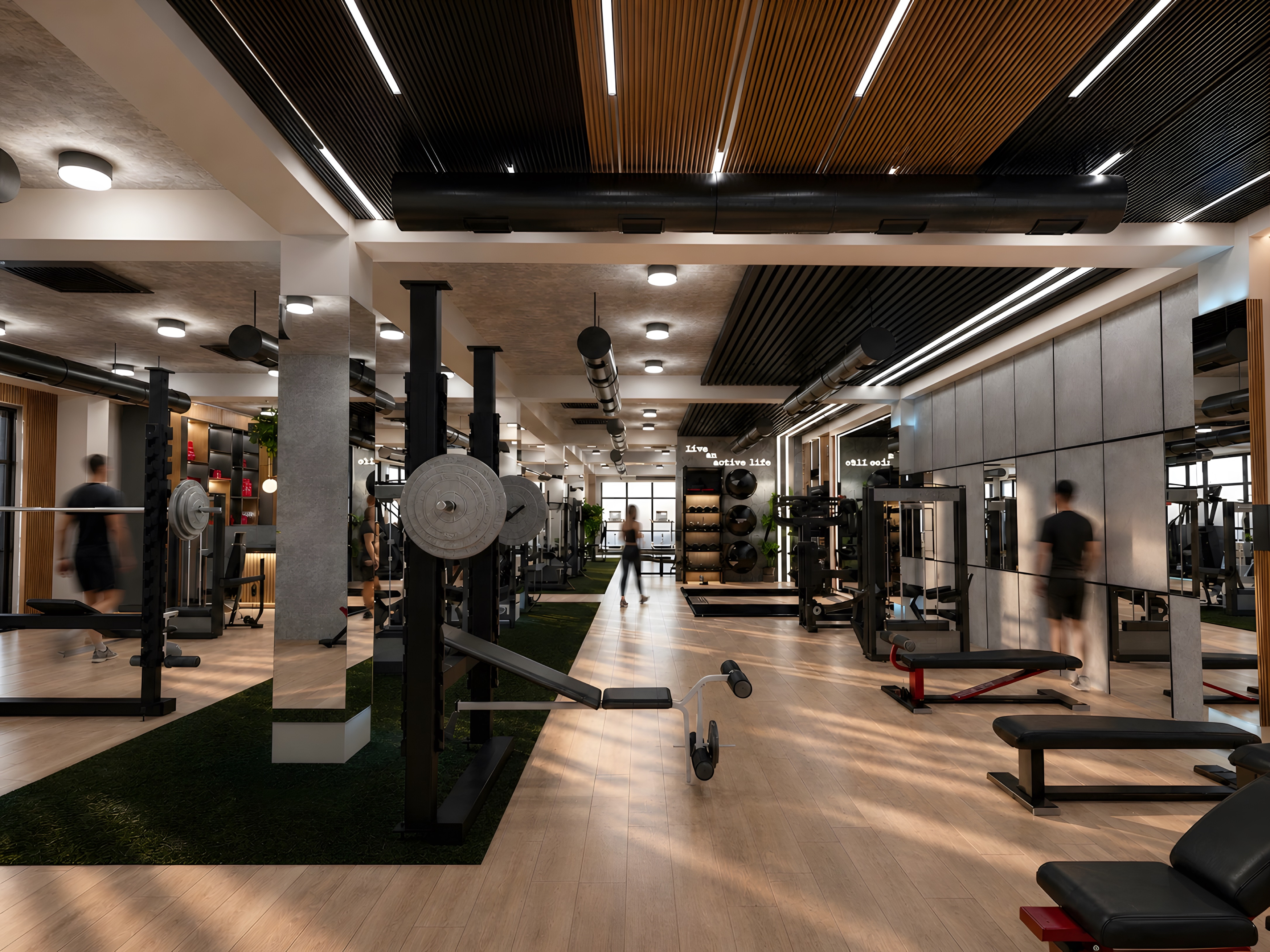 Modern Gym Interior Visualization-0