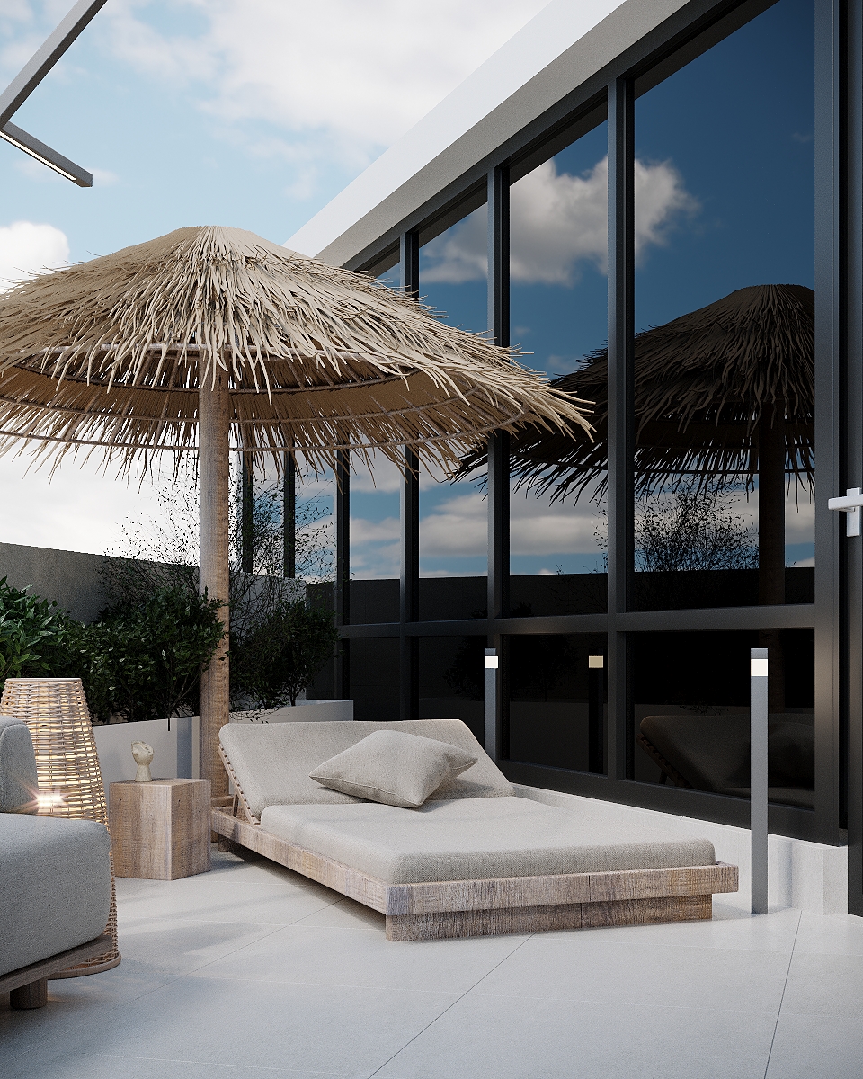 Terrace design in residential complex 7 continent-3