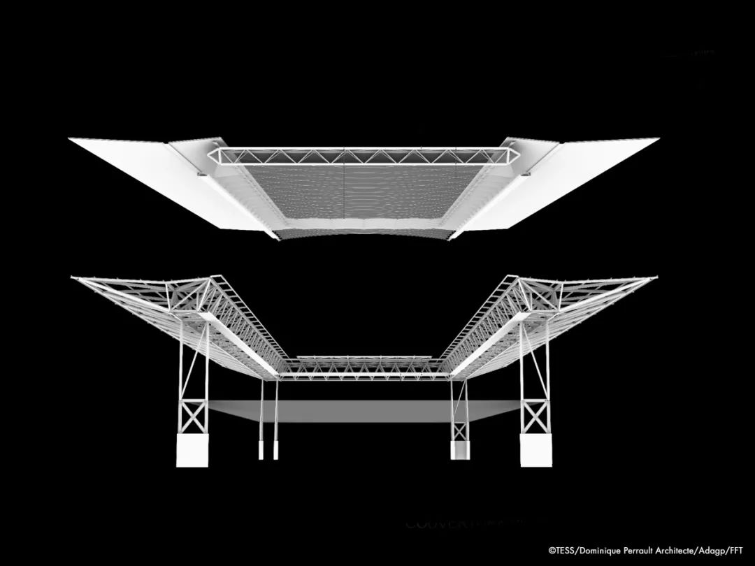 巴黎奥运会网球赛场新屋顶设计-25