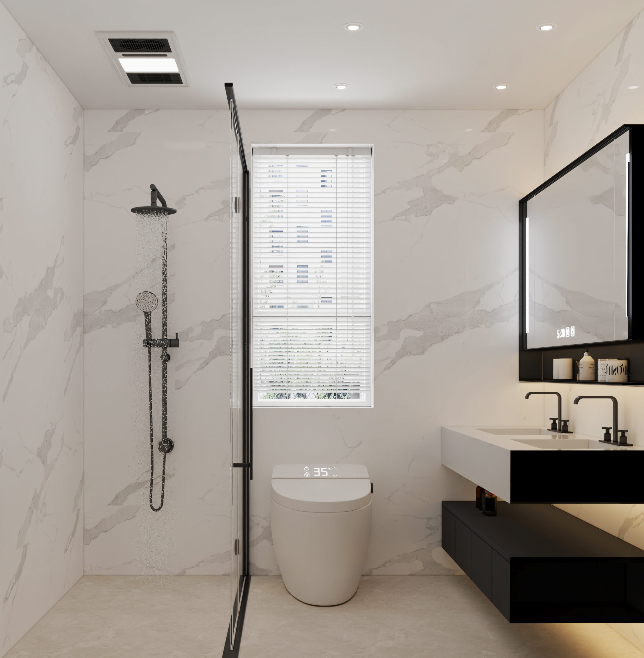 武汉 -城投江南岸-现代风格样板间设计-10