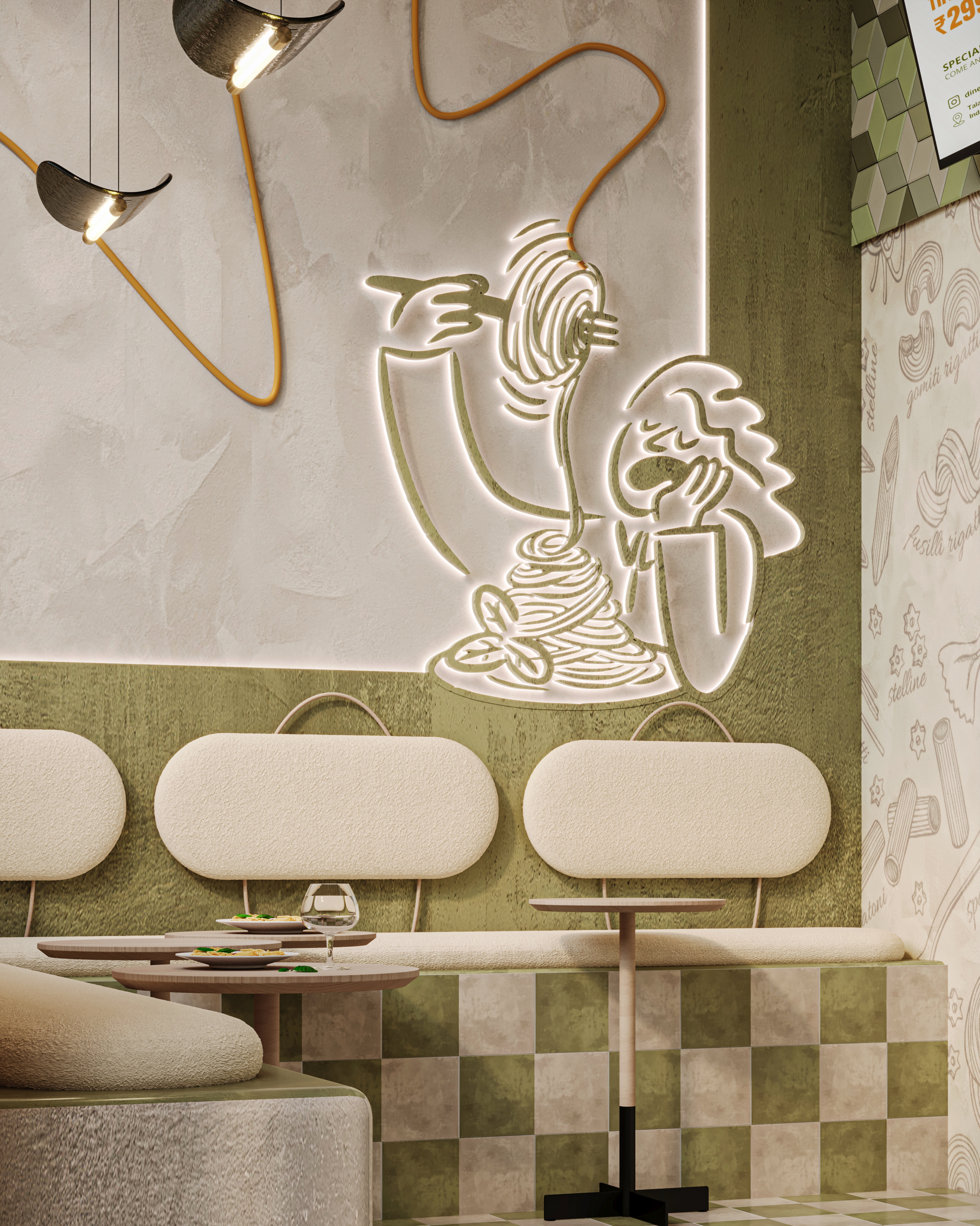 ALDERTE PASTA RESTAURANT 意面餐厅设计丨沙特阿拉伯丨ARCADIA DESIGNS-14