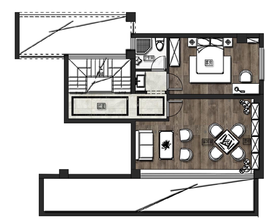 【我的梦】中央香榭别墅下叠全案设计！-144