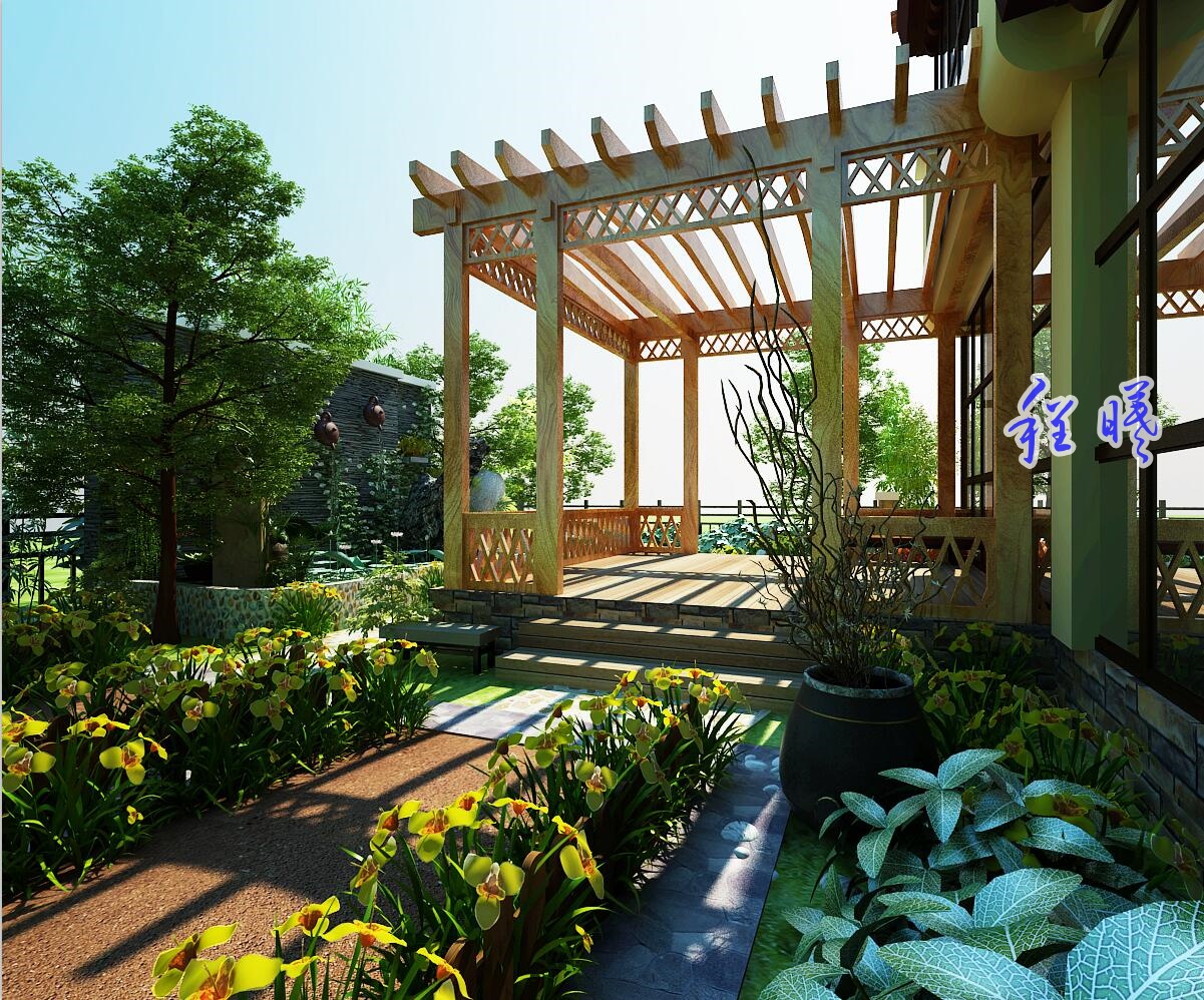 老板 你家的大别野庭院好了-8