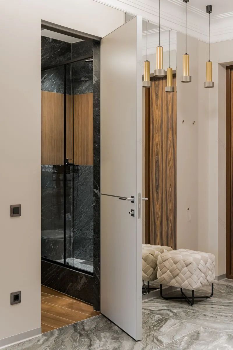 川谷堂 104㎡现代简约二人居丨Yulia Fambulova-45