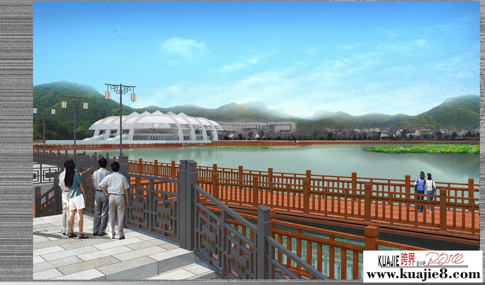 武当山新区 太极湖栈道景观-15