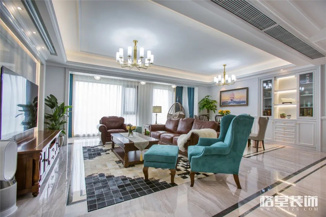 现代美式灰色调空间，优雅轻奢典范之家-6