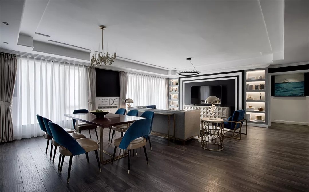 134m²轻奢主义·棕榈泉国际花园  DE设计事务所-16