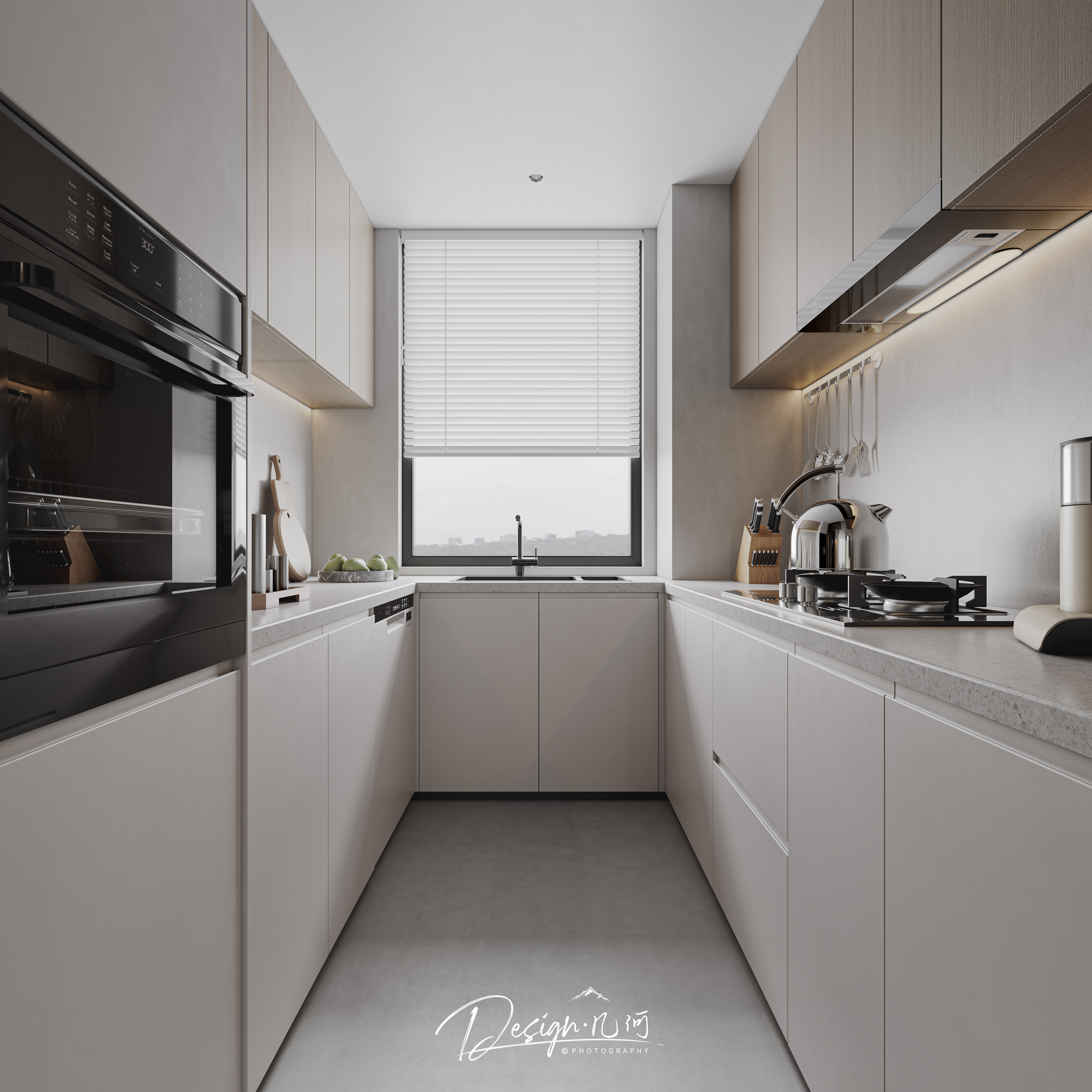 几何空间视觉表现 | 高速时代城现代客餐厅-7