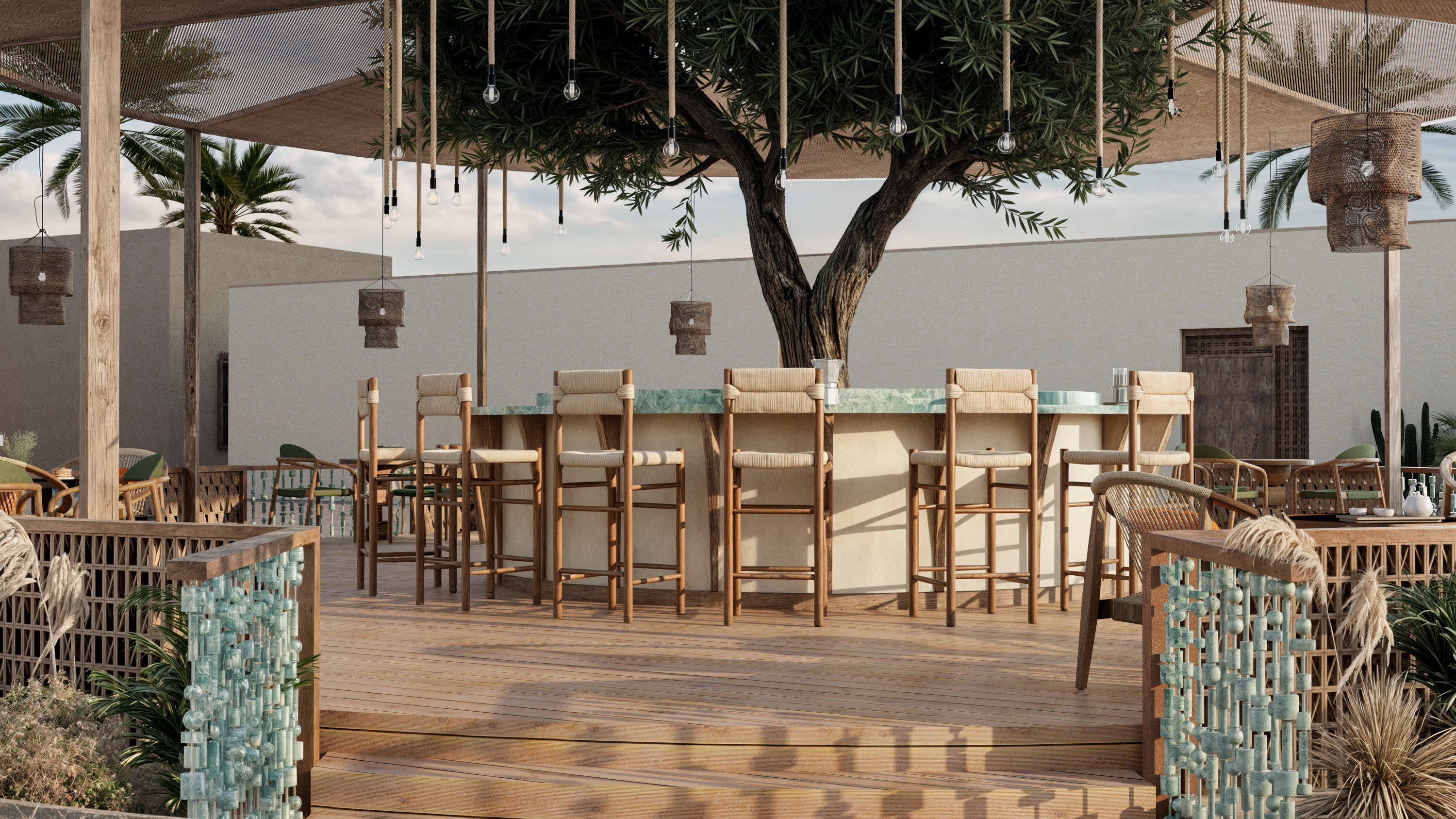 “Al  Tablya”户外餐厅,“WANAS”社会中心-8