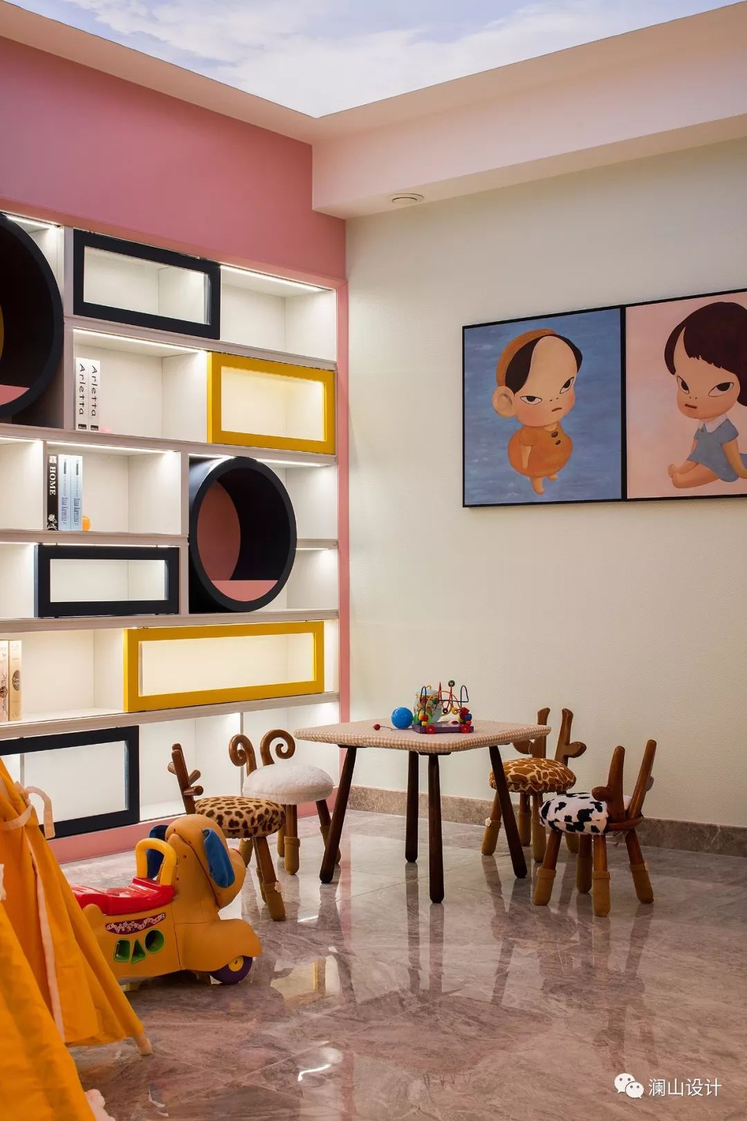 地下室华丽变身,蓝色魔力营造梦幻空间-56