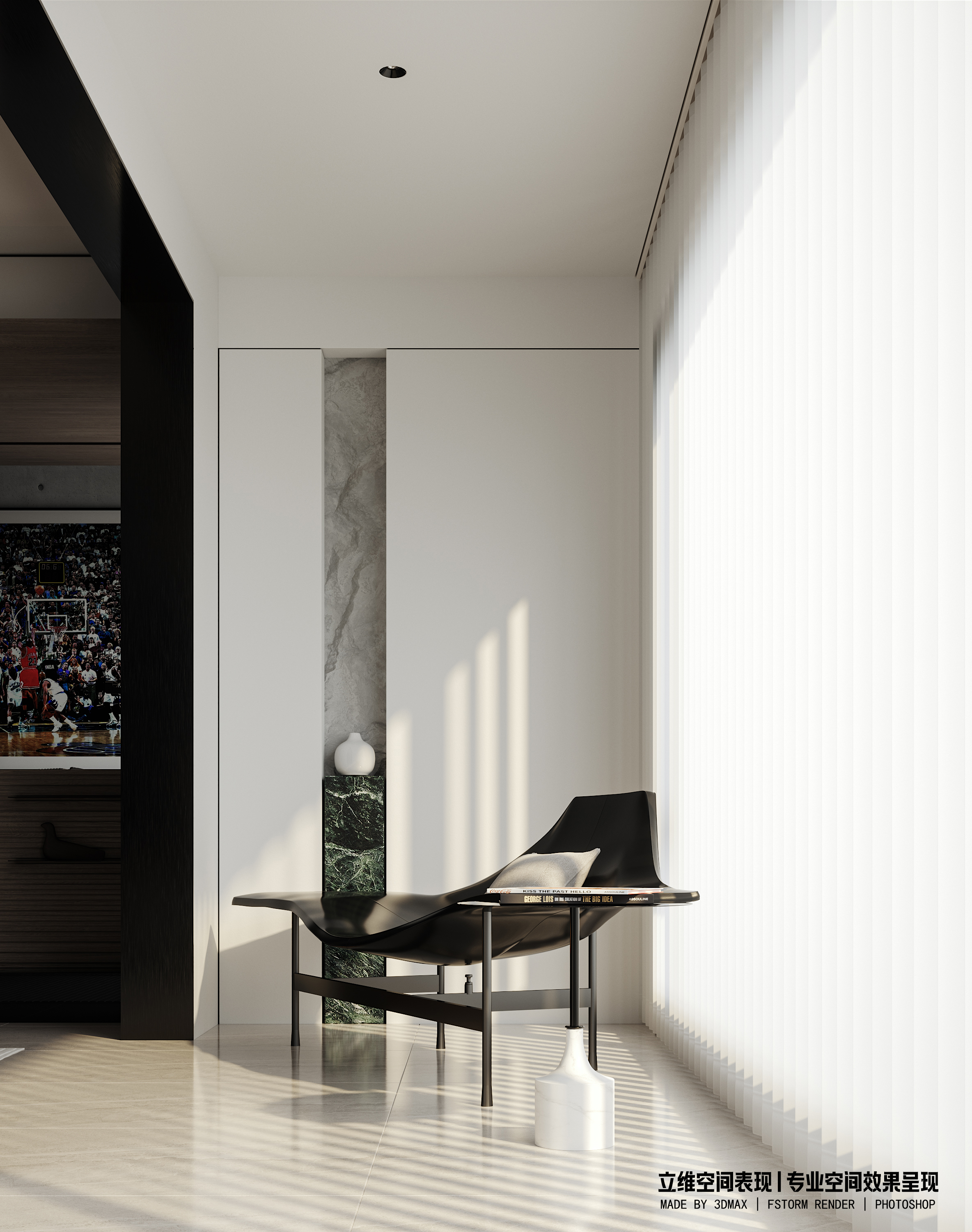 铂悦府现代家装客厅丨李逸-3