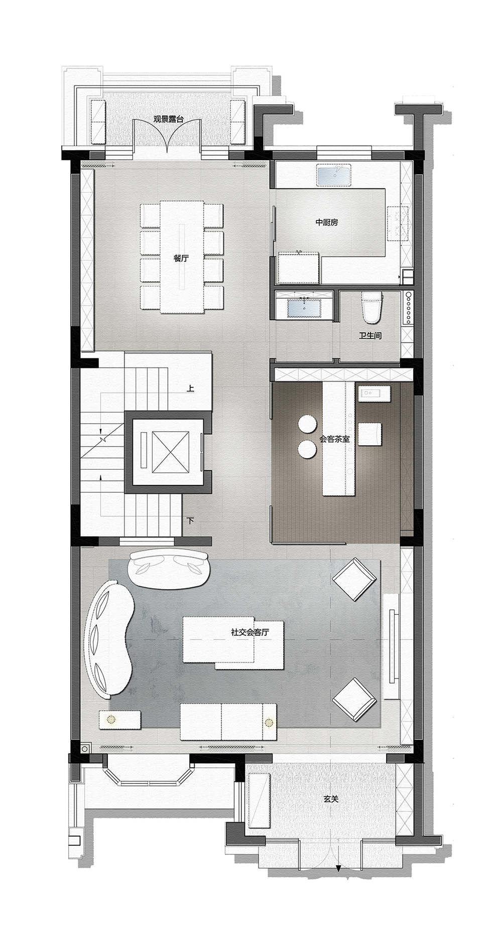 353㎡简奢豪宅丨岳蒙设计-63