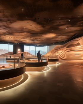 AI arabian desert museum