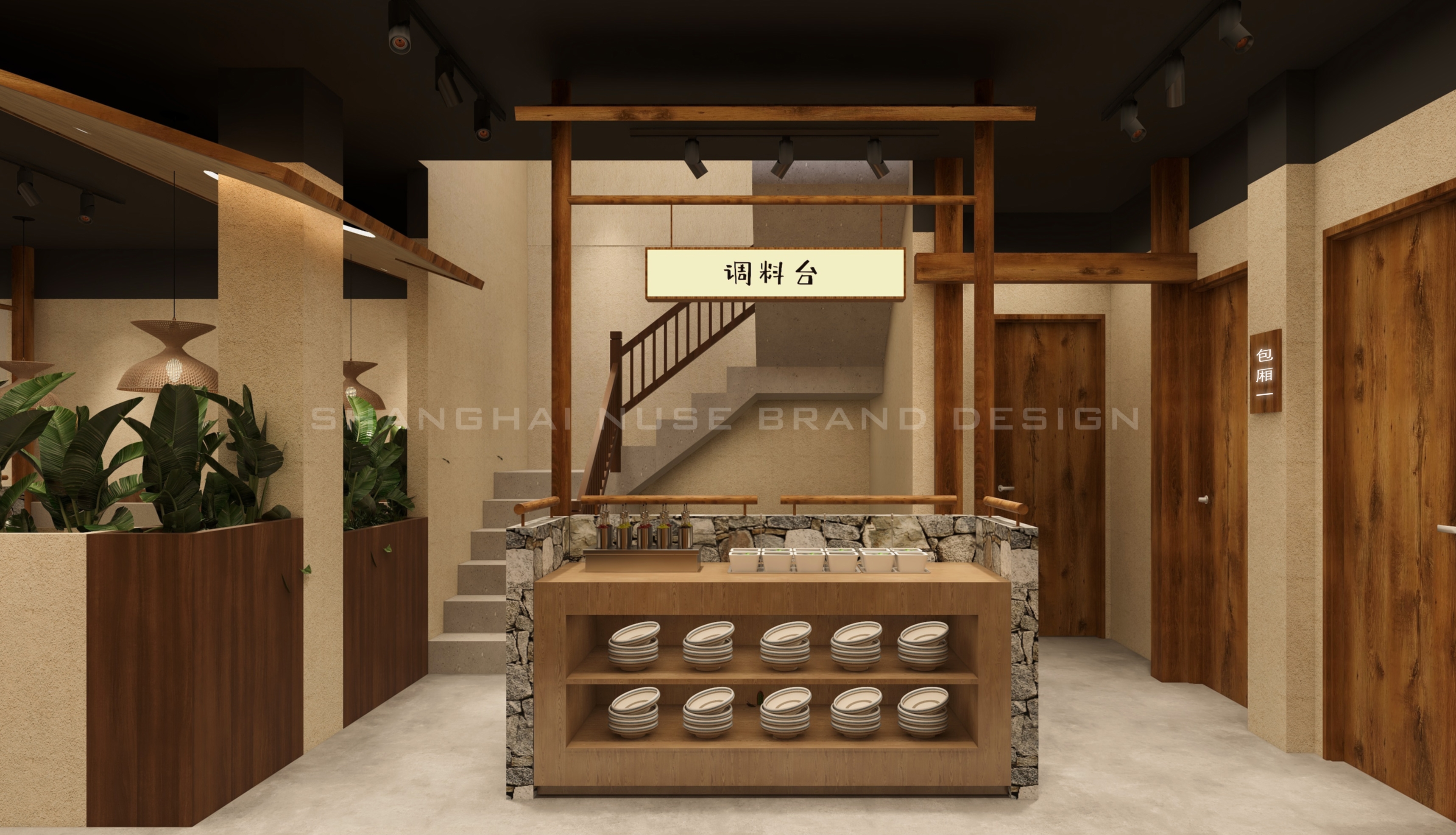 治愈系乡野烤肉空间丨木村空间设计有限公司-40