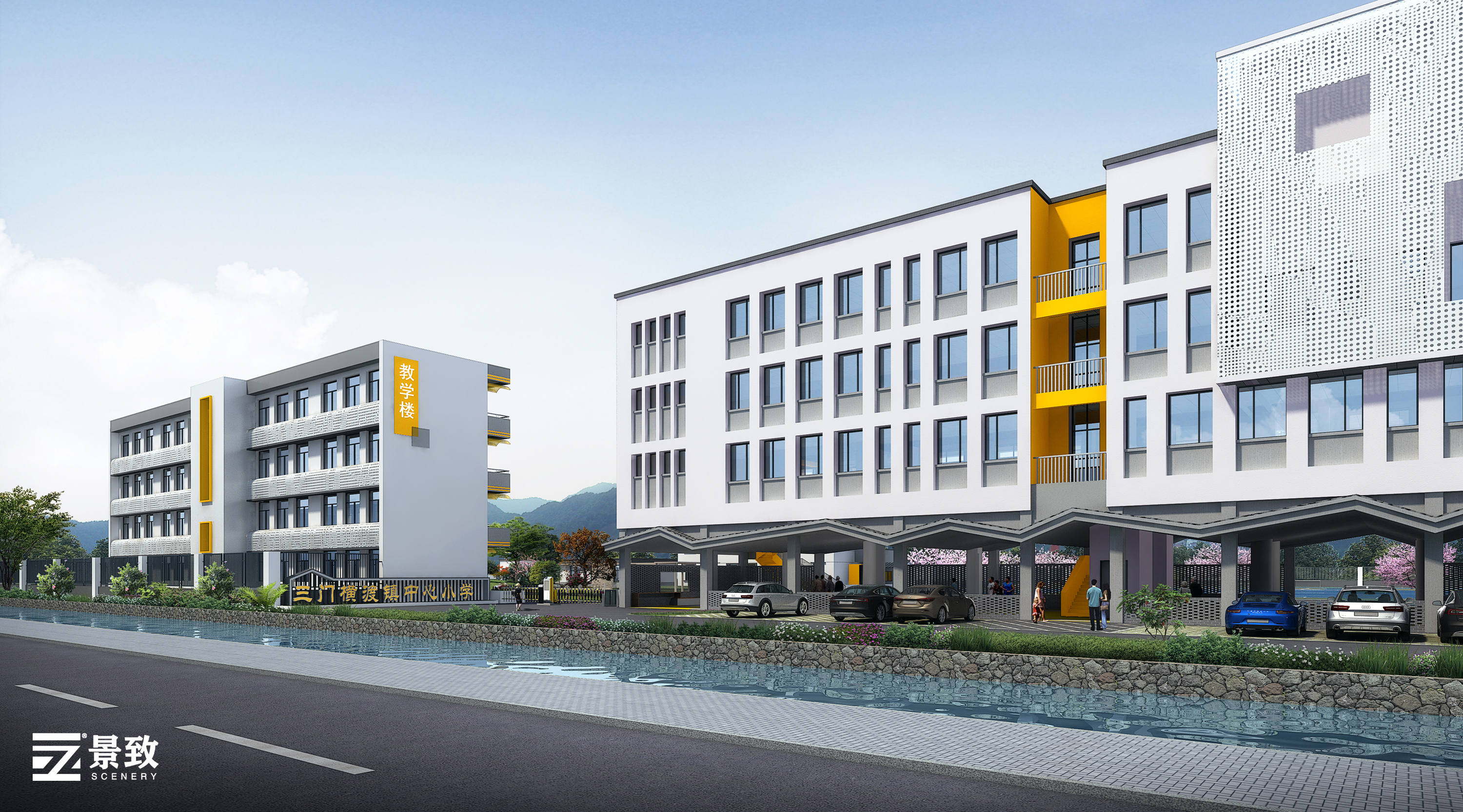 幼儿园中小学效果图-8