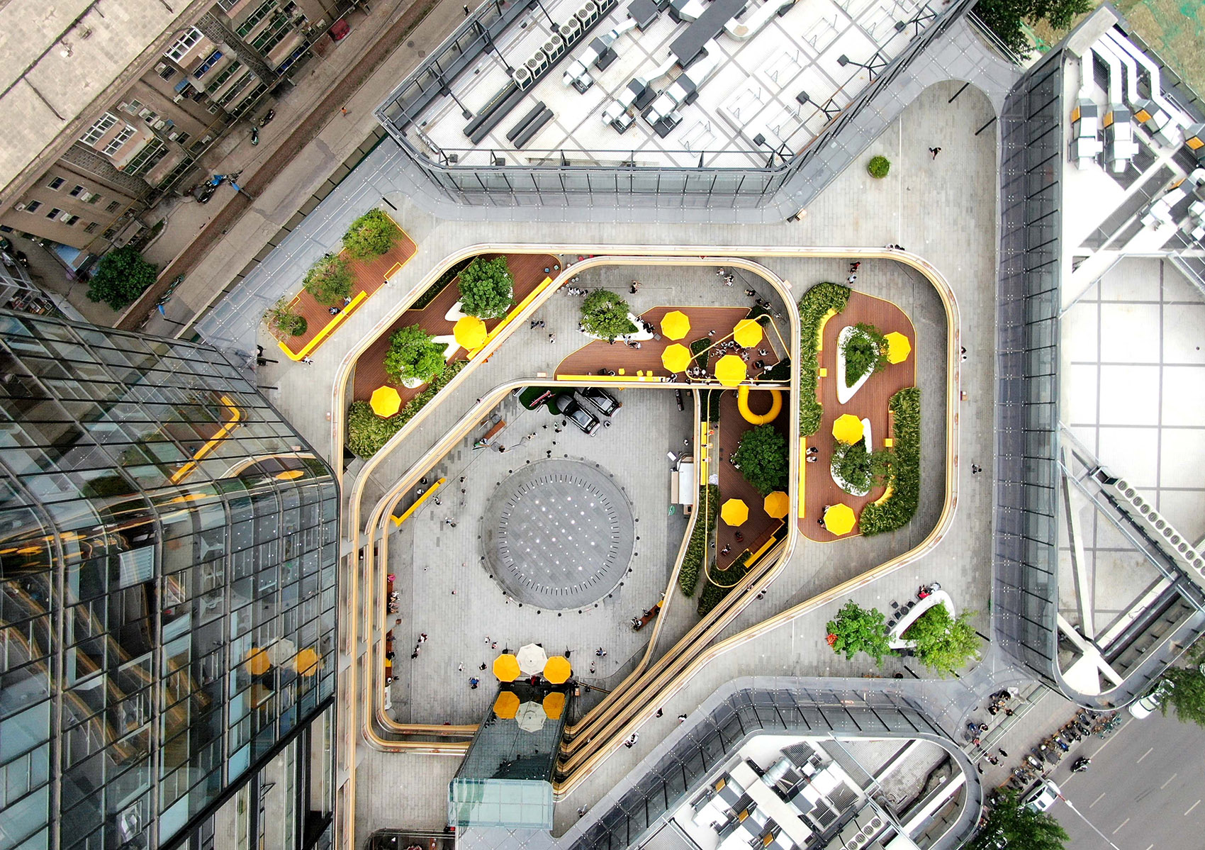 西安未央168商业街区露台改造丨中国西安丨原筑景观-2