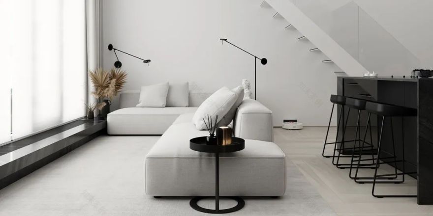 现代黑白色调 loft 公寓丨白俄罗斯明斯克丨Andrew & Darya Zhlobich-14