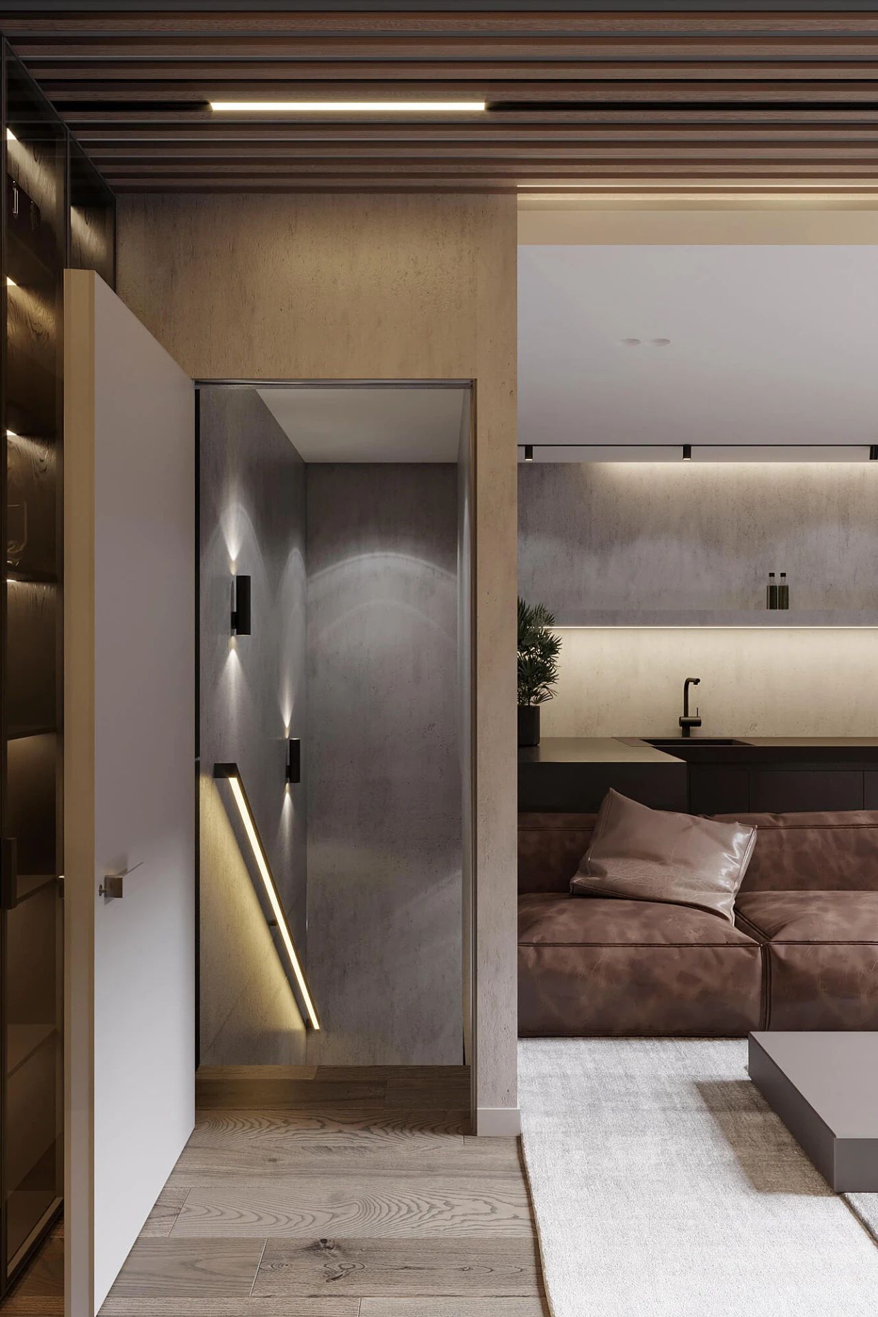 简约舒适的 149m²三层住宅设计丨Dinara Yousupova-42