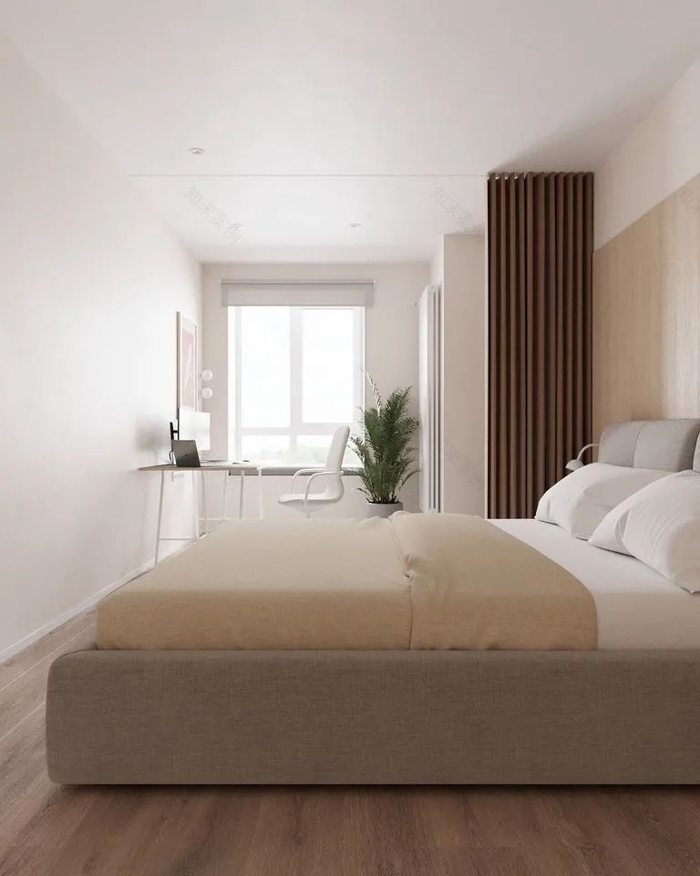 现代一室一厅 68㎡公寓丨室内设计工作室 nude-36