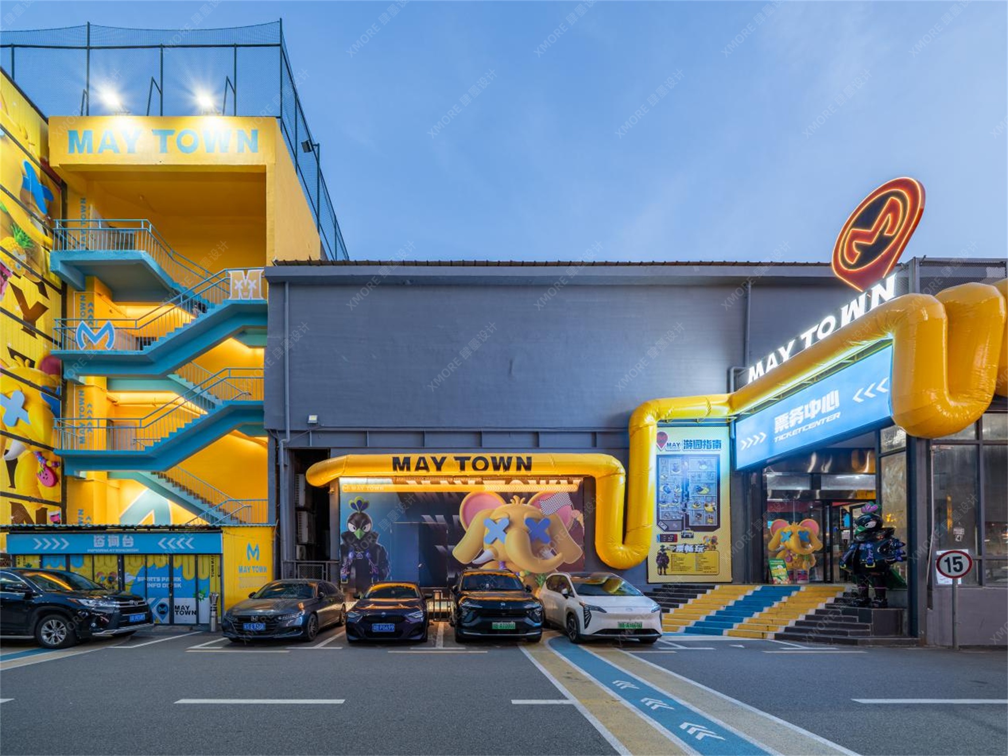 深圳湄南河商业街区美陈设计丨中国深圳丨肆墨商业街区美陈设计公司-46