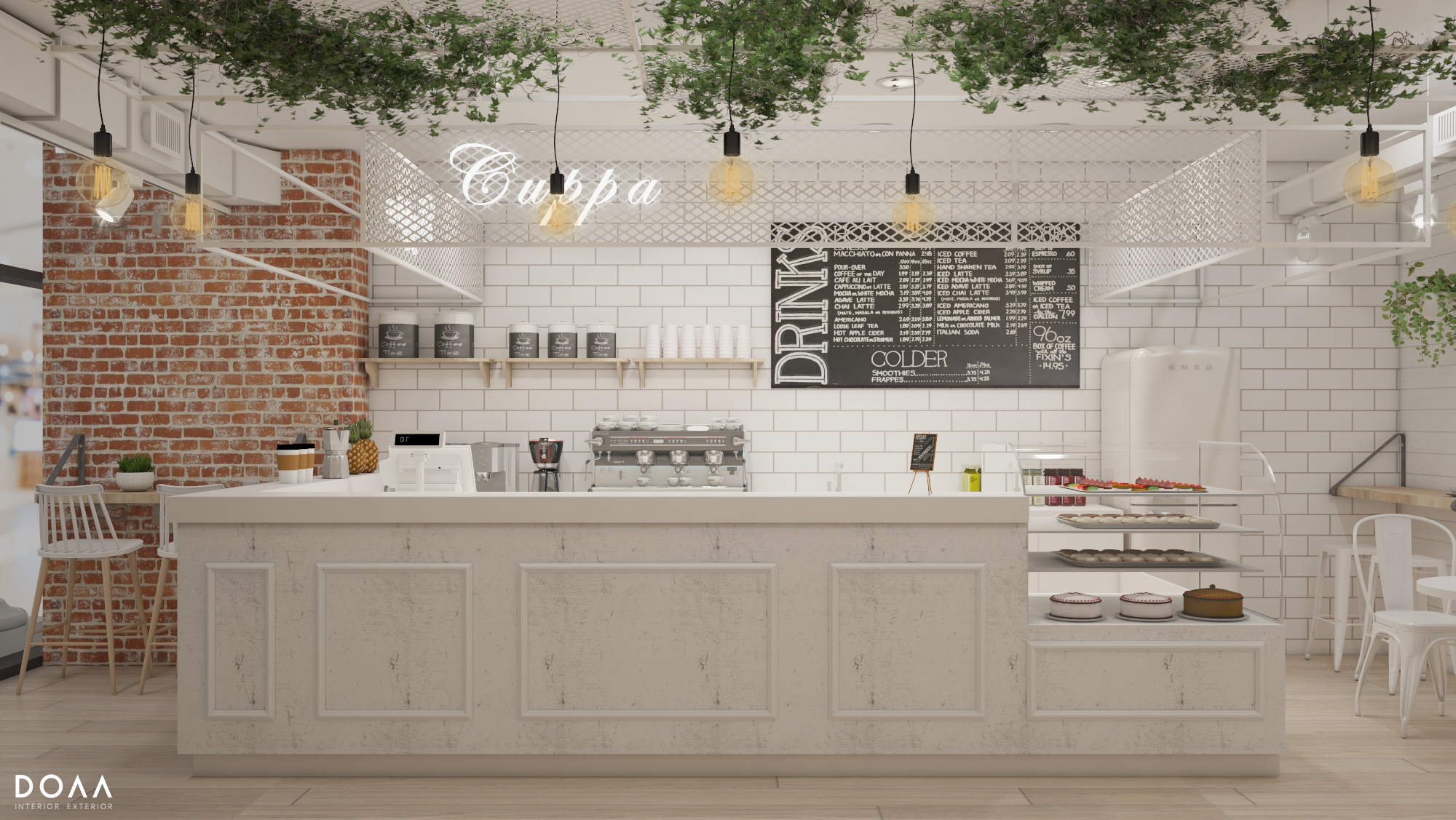 法国工业咖啡馆丨印度达曼丨Doaa Interior-3