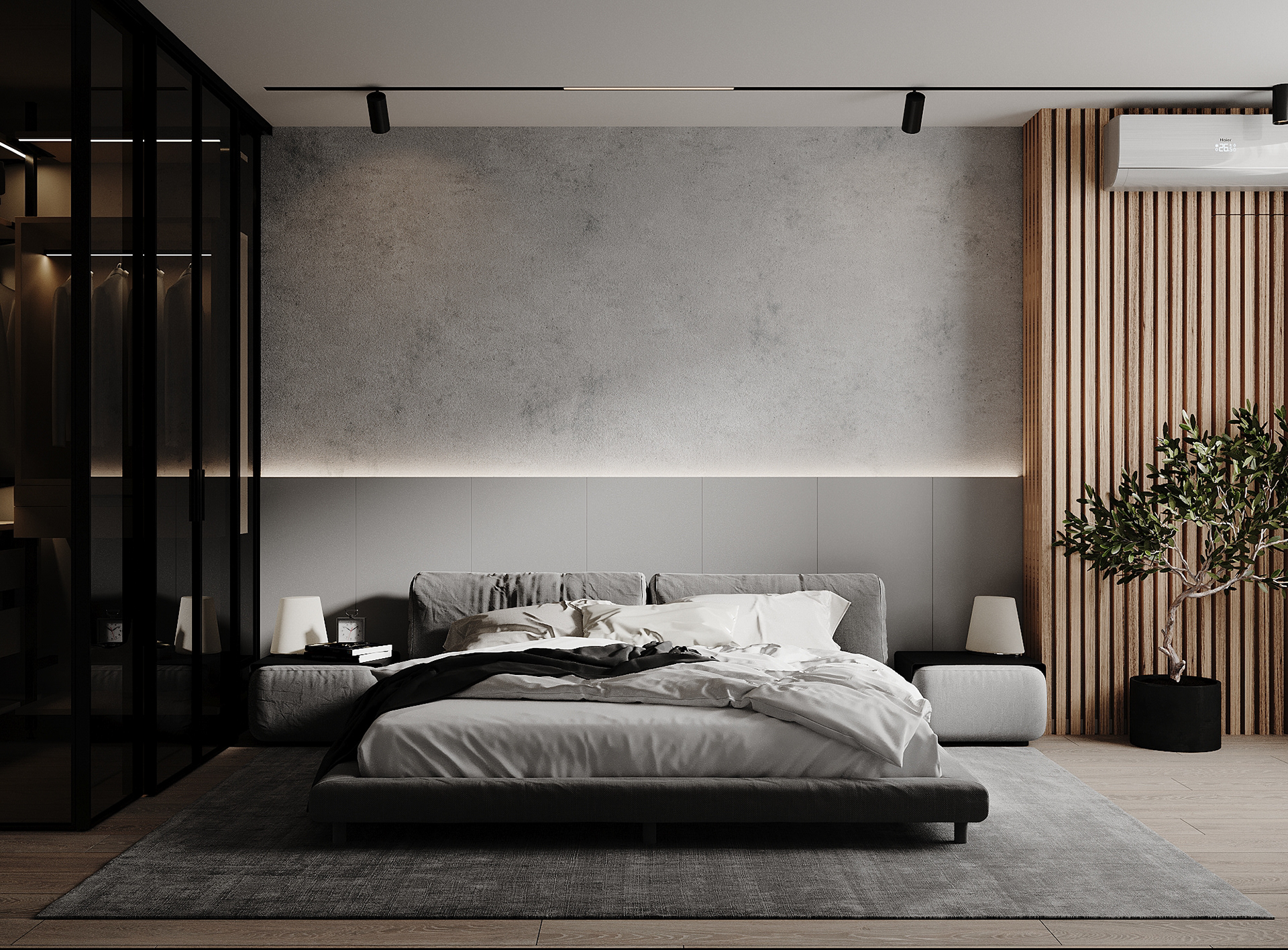 深色系住宅设计 超酷 超有设计感！-5