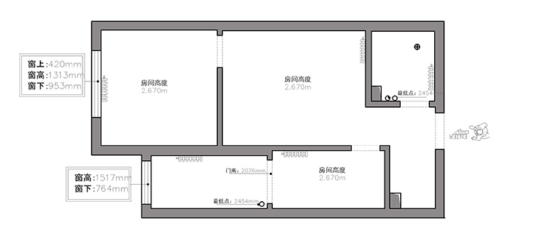 36㎡水泥质感冷淡风，打造95后男孩的家-17