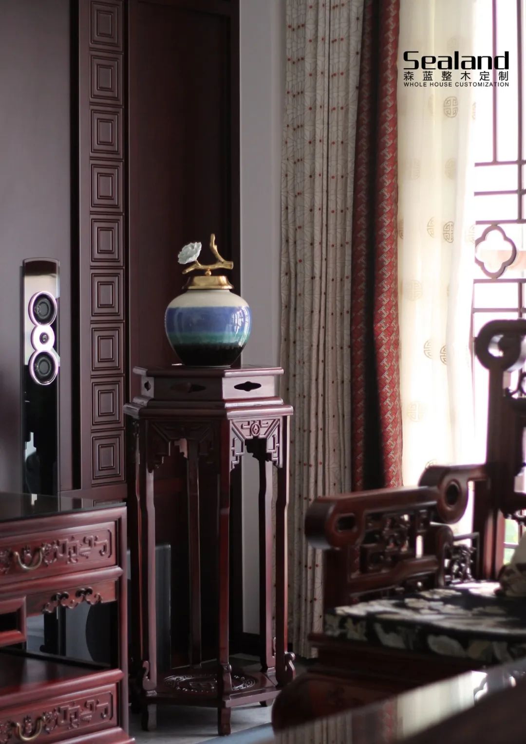 常州国宾一号平层,新中式风格演绎东方美学-18