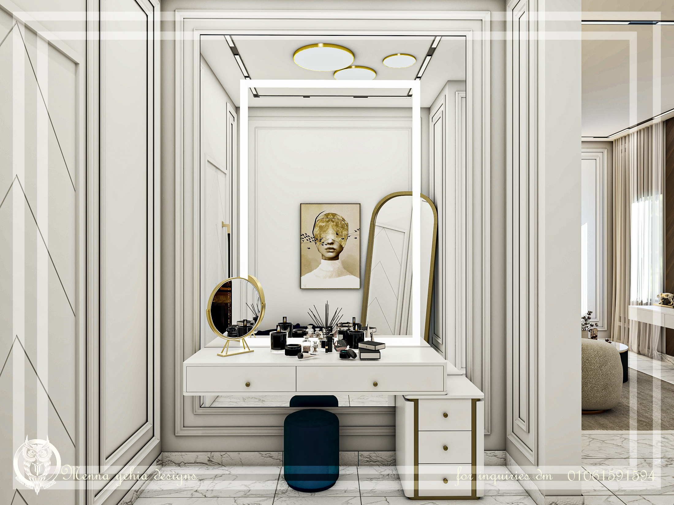 CONTERMPORARY BEDROOM WITH DRESSING ROOM-9