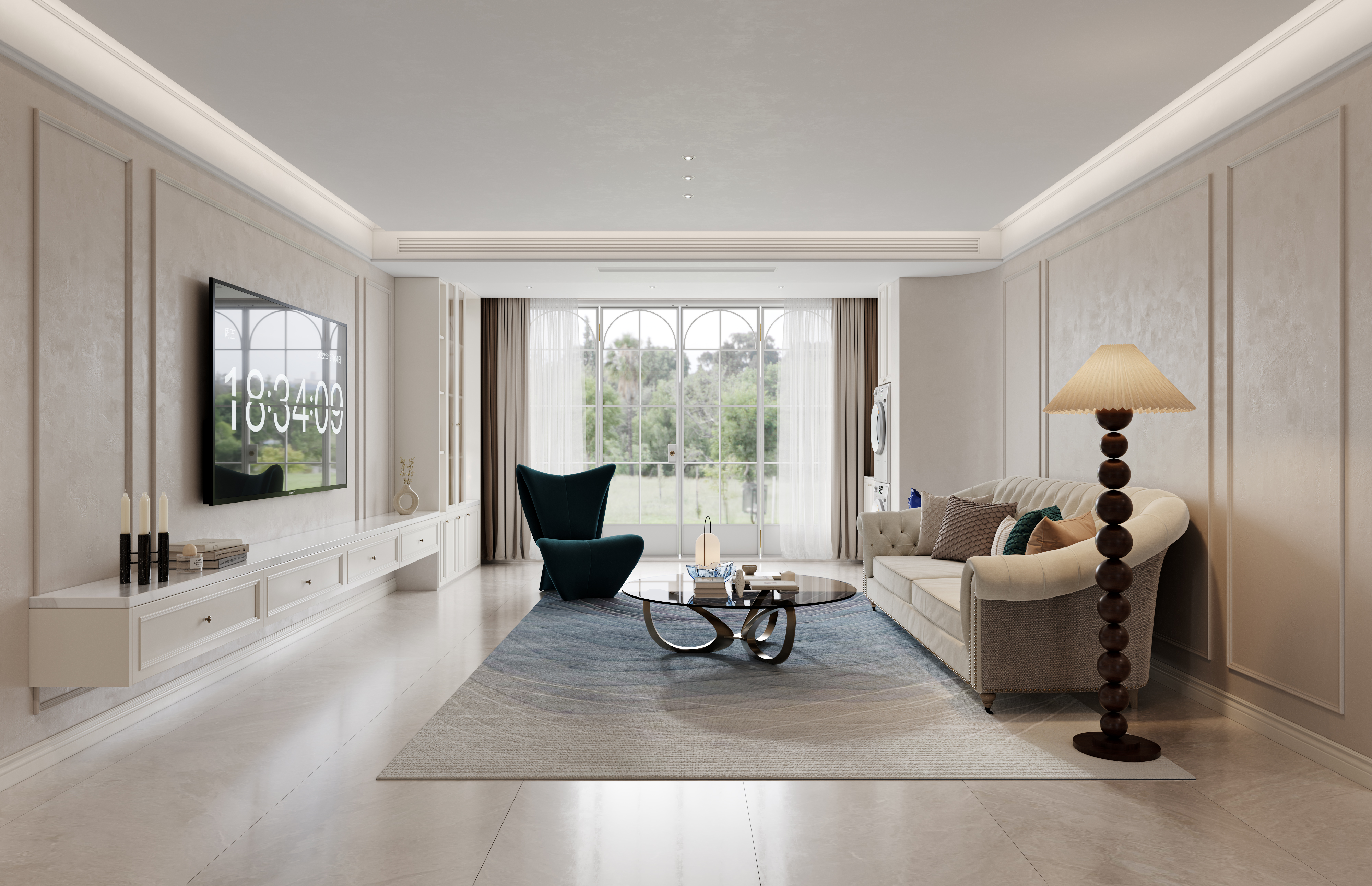 美是现代别墅 别墅 地下室-1