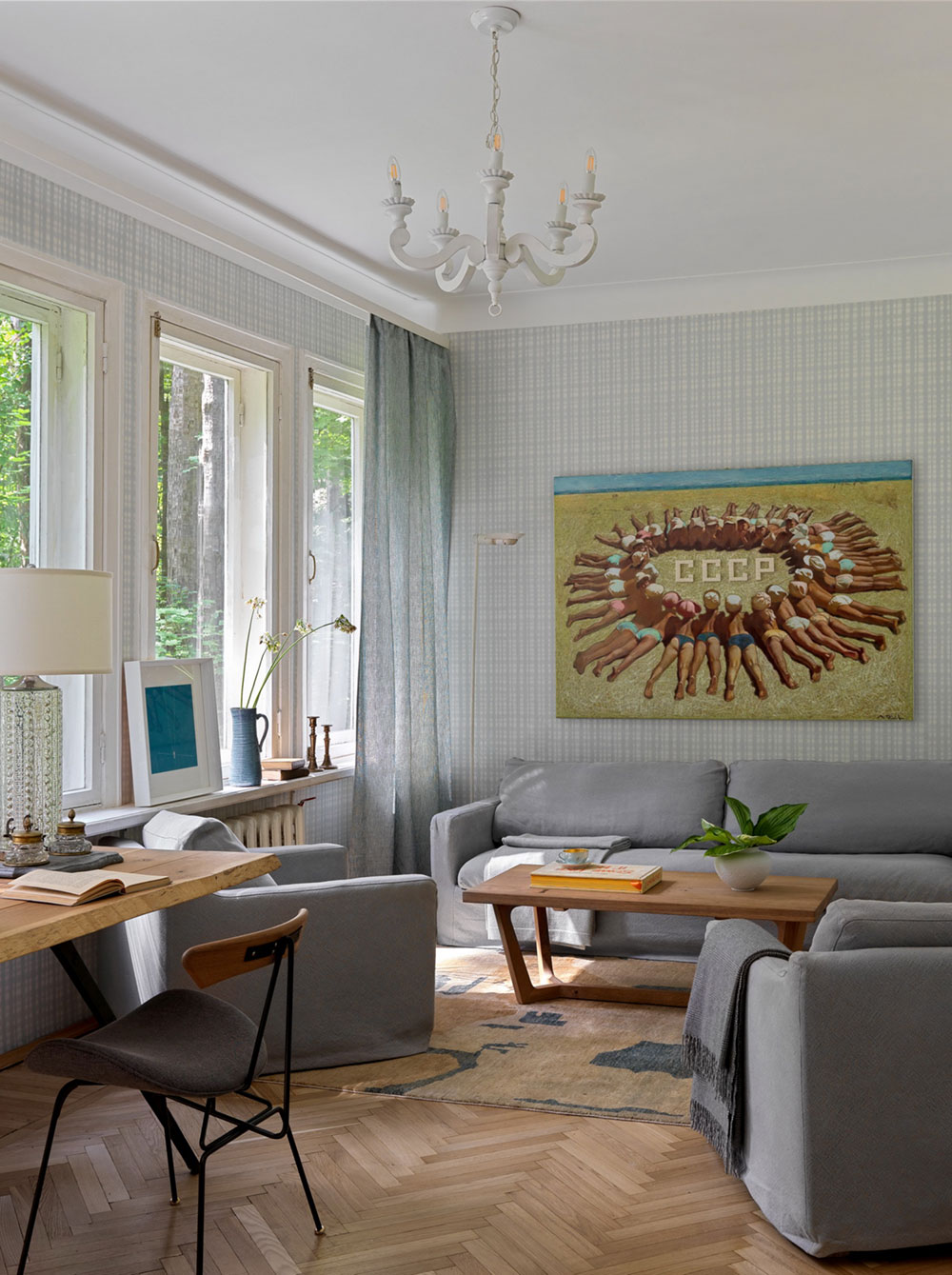 莫斯科设计师的复古夏屋改造-8