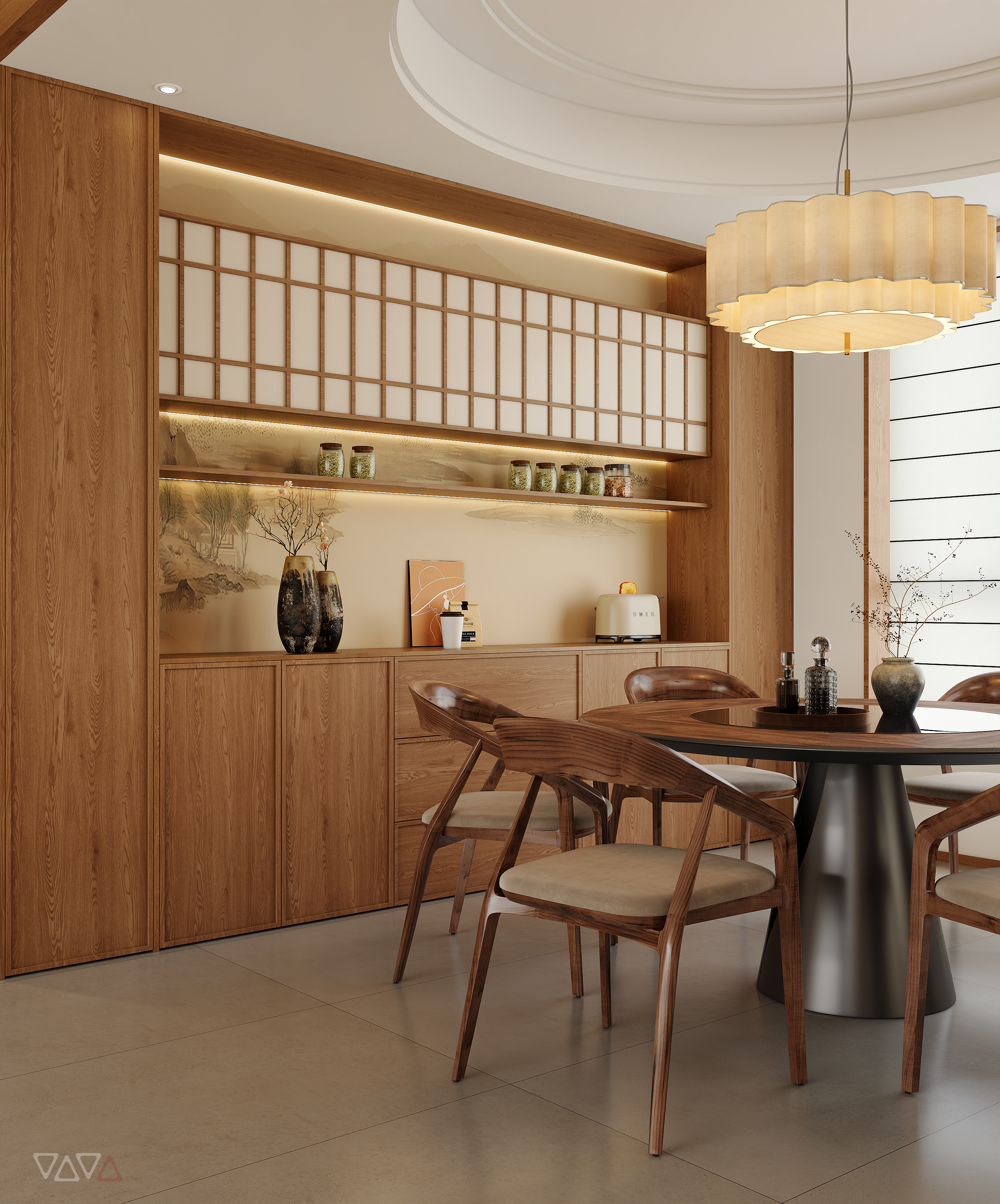 宋式客餐厅效果图-7