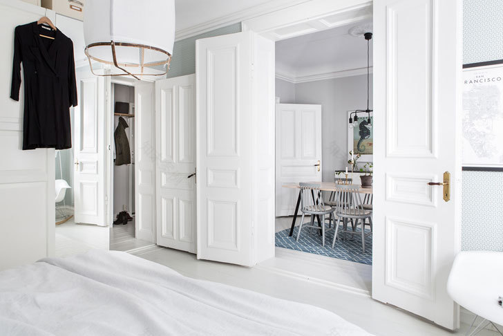 瑞典温馨粉色系公寓设计-8