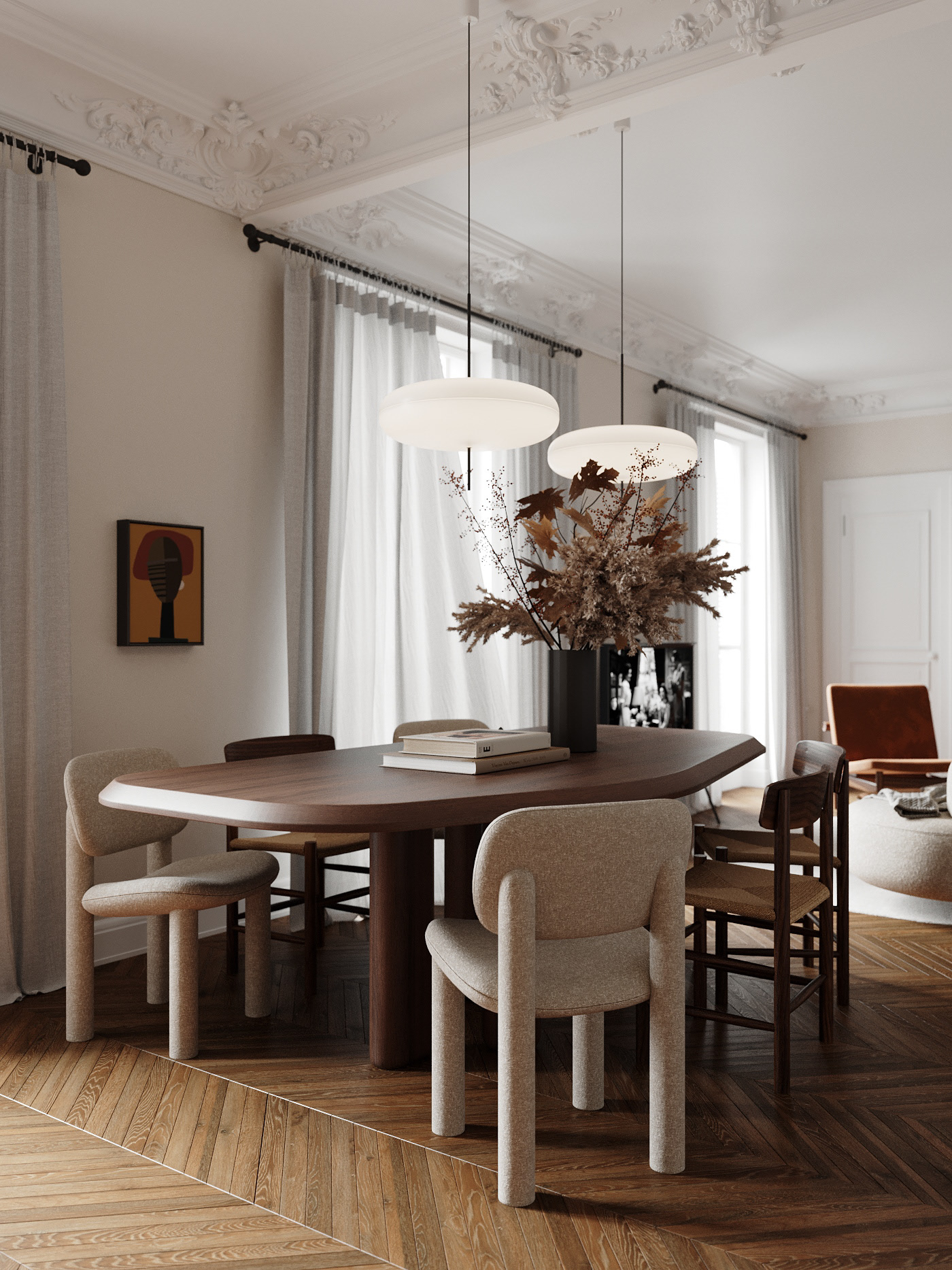 107㎡ 法式住宅设计 既浪漫又舒适！-5