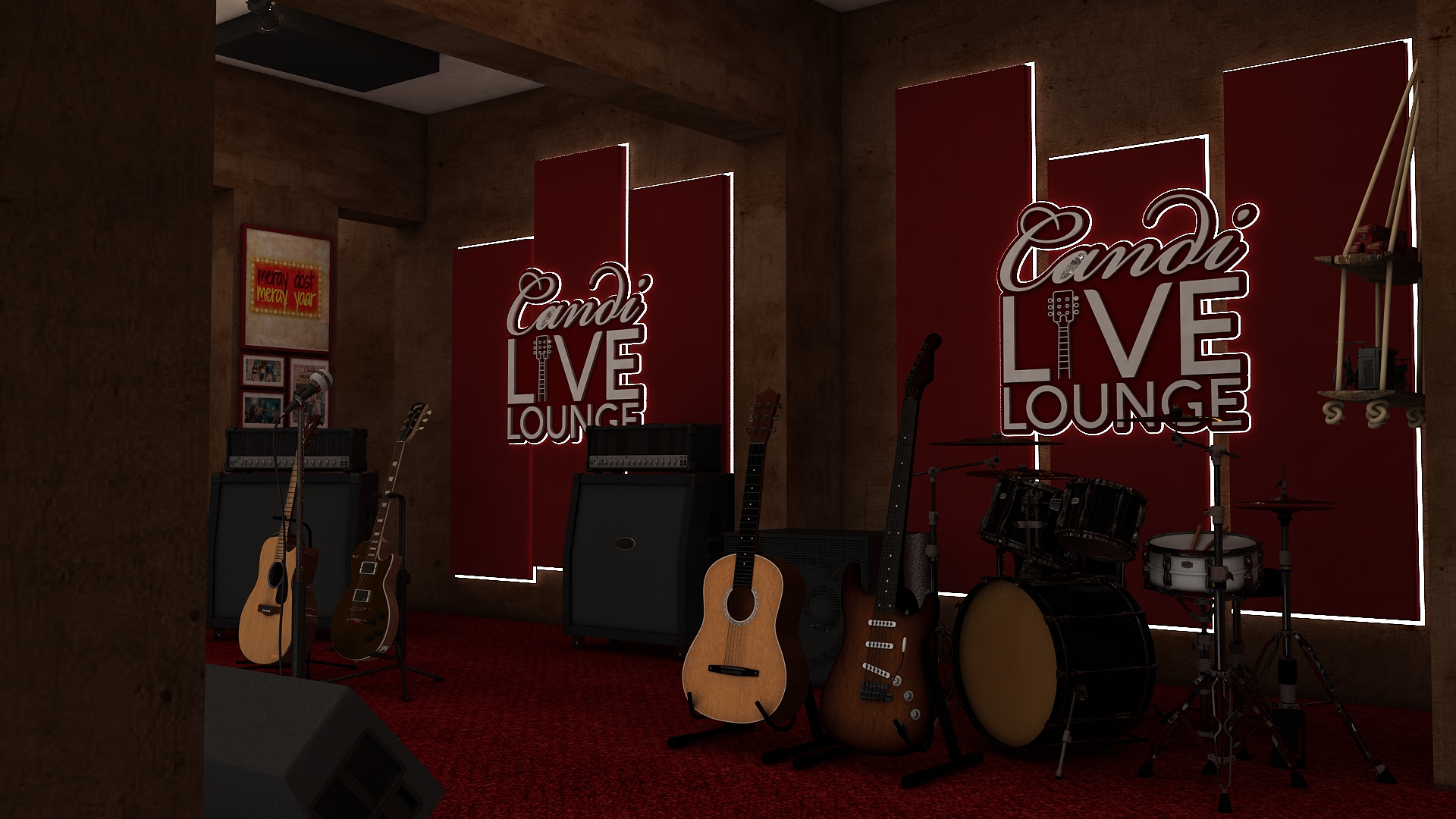 Candi Live Lounge 室内设计-15